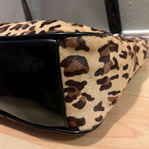 Alfani Leopard Calf Hair Shoulder Bag - Picture 6 of 16